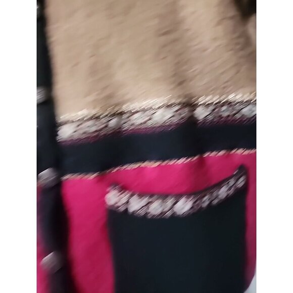 Vintage Koret 100% Wool Cardigan Striped Small Excellent Unique CR50 - Picture 5 of 6